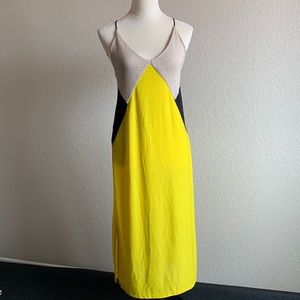 Zara - yellow block cami dress